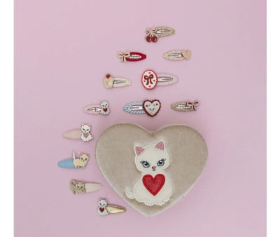 5 mini clips de cabelo Cutety Kitten