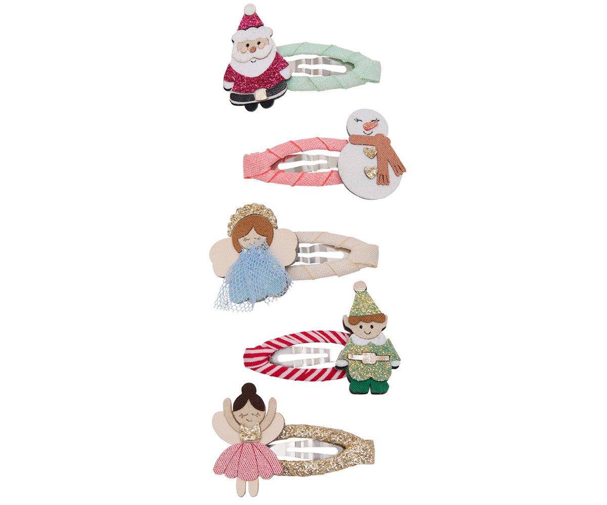 5 mini clips Cute Christmas Click Clacs