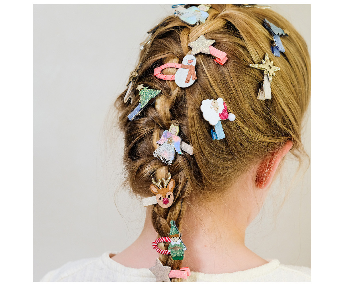 5 mini clips Cute Christmas Click Clacs