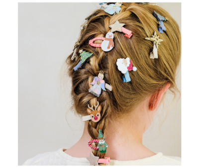 5 mini clips Cute Christmas Click Clacs