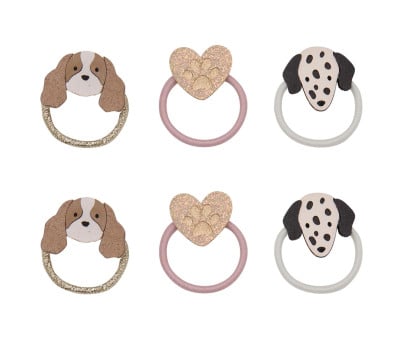 6 Gomas del Pelo Mini Puppy Love