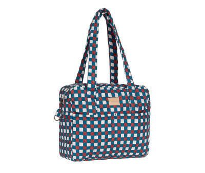 Bolso Cambiador Impermeable Hyde Park Blue Red Mosaic