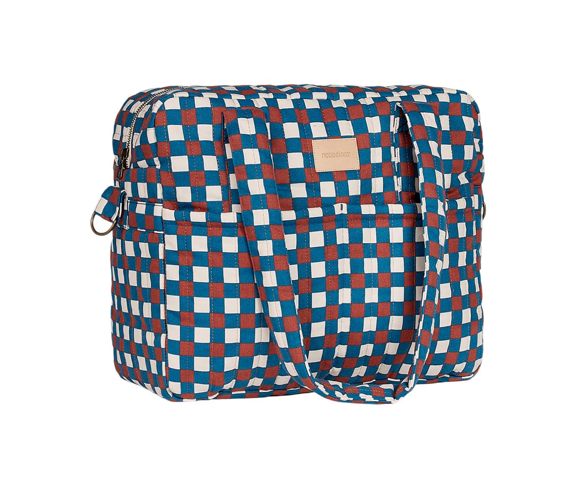 Bolso Cambiador Impermeable Hyde Park Blue Red Mosaic