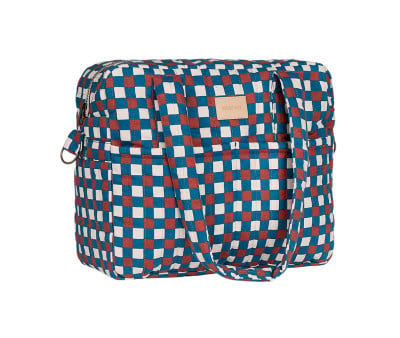 Borsa Passeggino Impermeabile Hyde Park Blue Red Mosaic