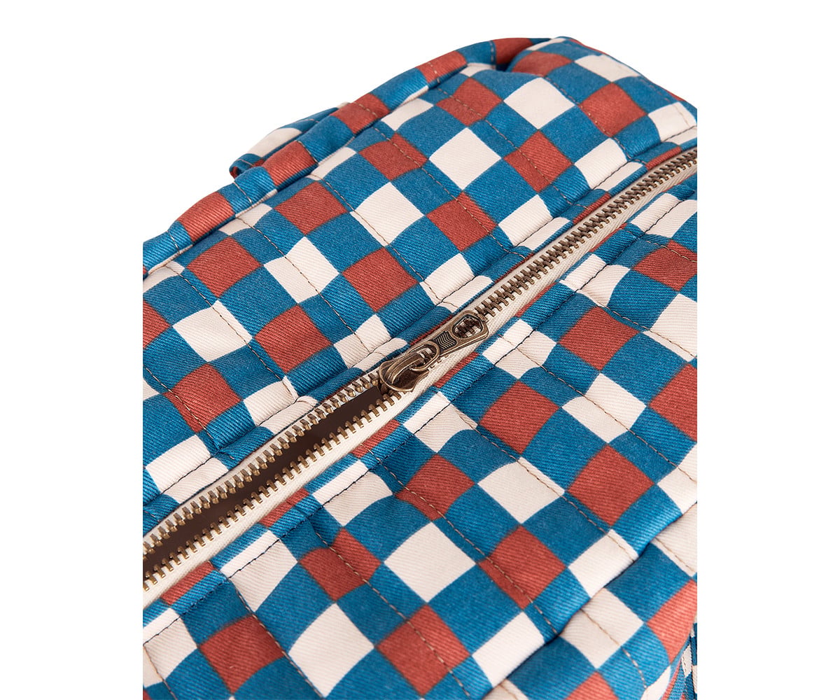 Bolso Cambiador Impermeable Hyde Park Blue Red Mosaic