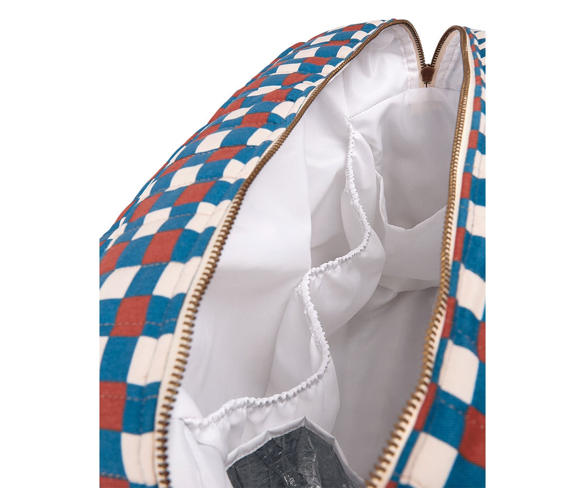 Bolso Cambiador Impermeable Hyde Park Blue Red Mosaic