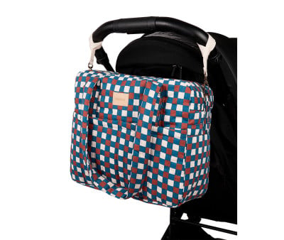 Bolso Cambiador Impermeable Hyde Park Blue Red Mosaic