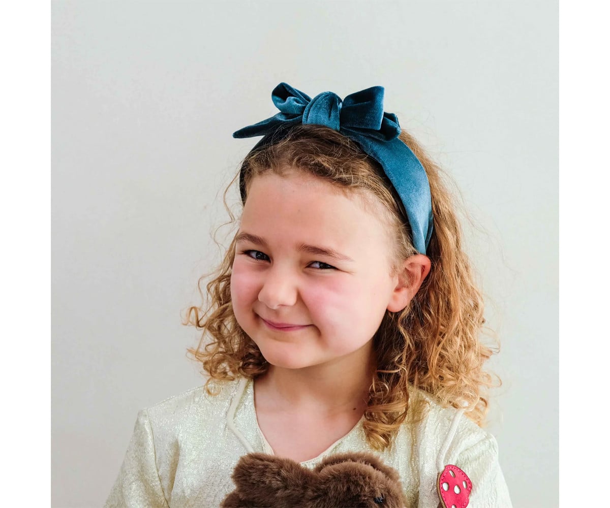 Diadema de veludo Edie Bow