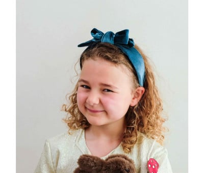 Diadema de veludo Edie Bow