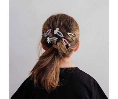 5 mini clips Monster Black
