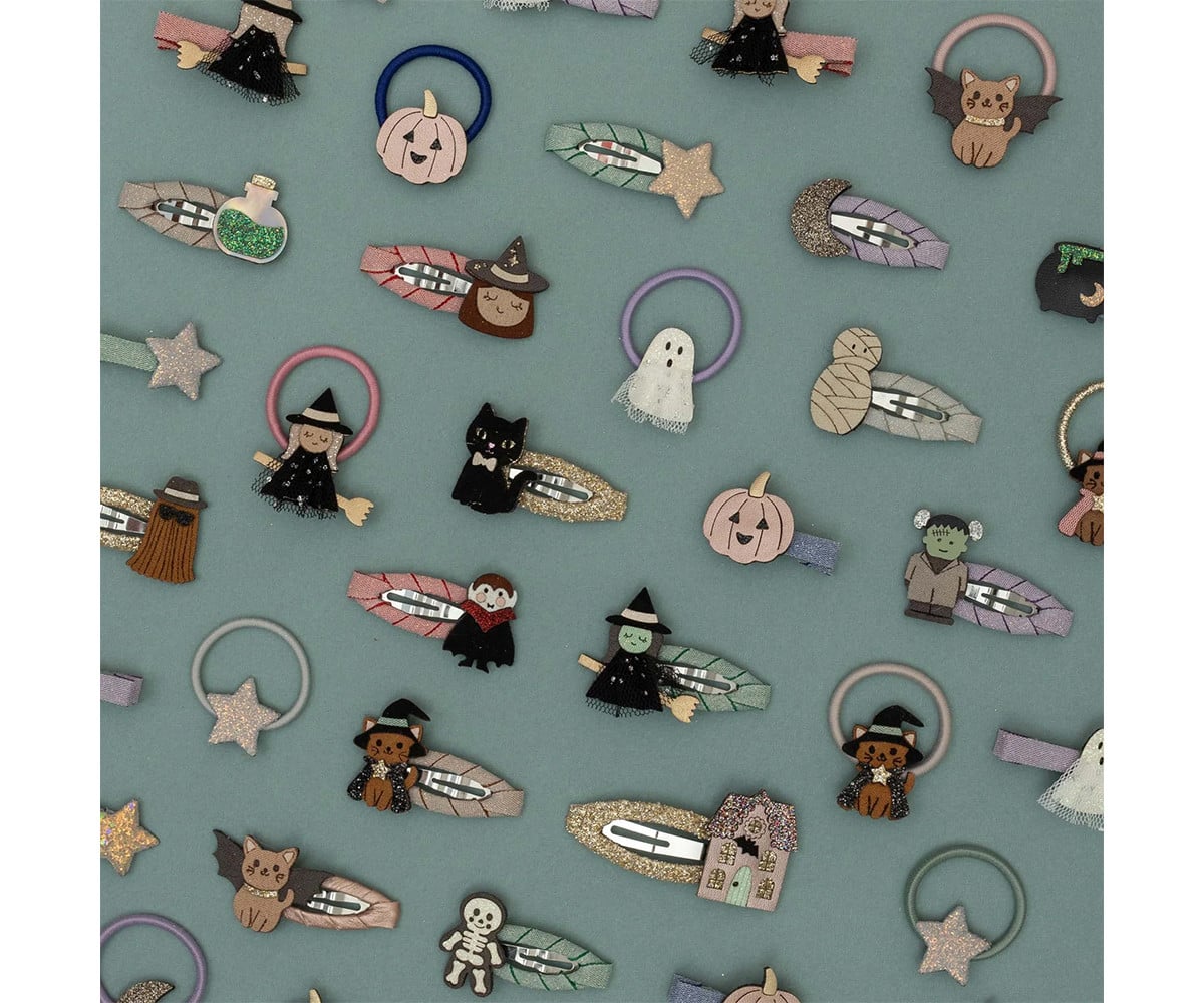 5 mini clips Monster Black