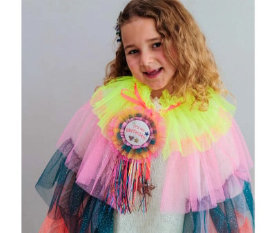 Capa de fato Rainbow Party Bright Multi Tule