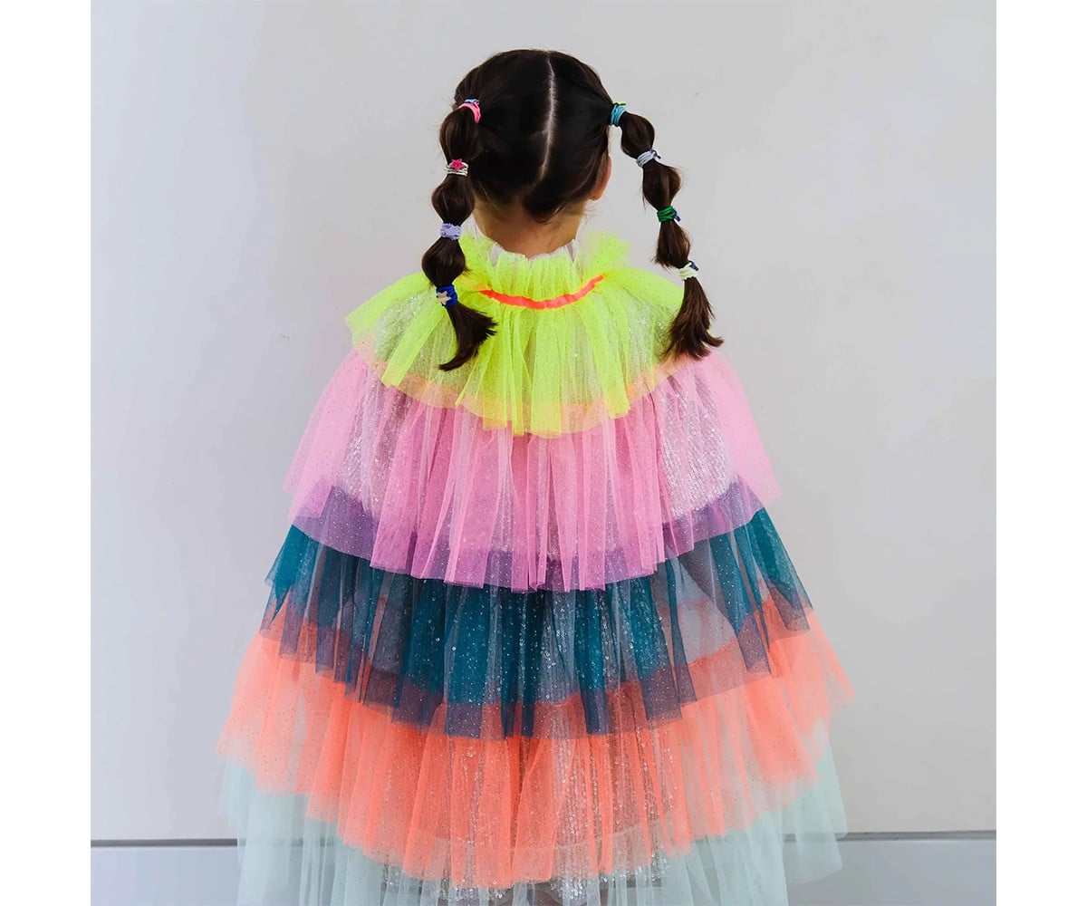 Capa de fato Rainbow Party Bright Multi Tule