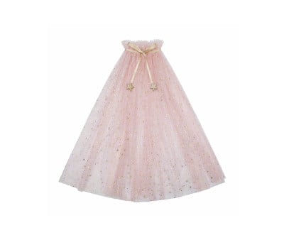 Capa Disfraz Princess Starry Tulle Pink