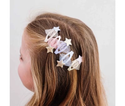 Mini clips Tutu Stars Pastels