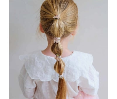 8 elásticos de cabelo neutras Mini Ballerina Ties