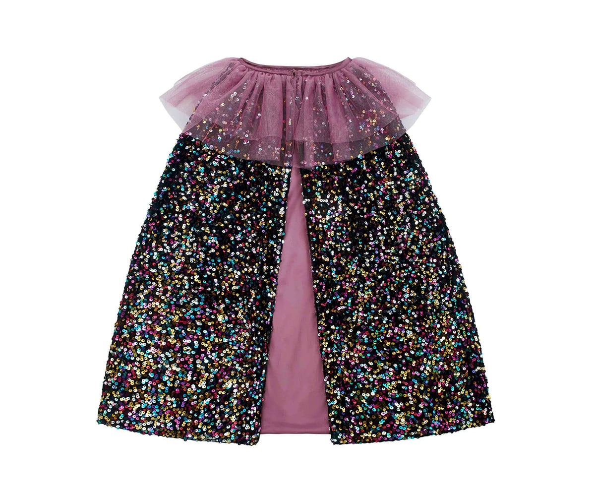 Fato Capa Lantejoulas Ruffle Dazzle