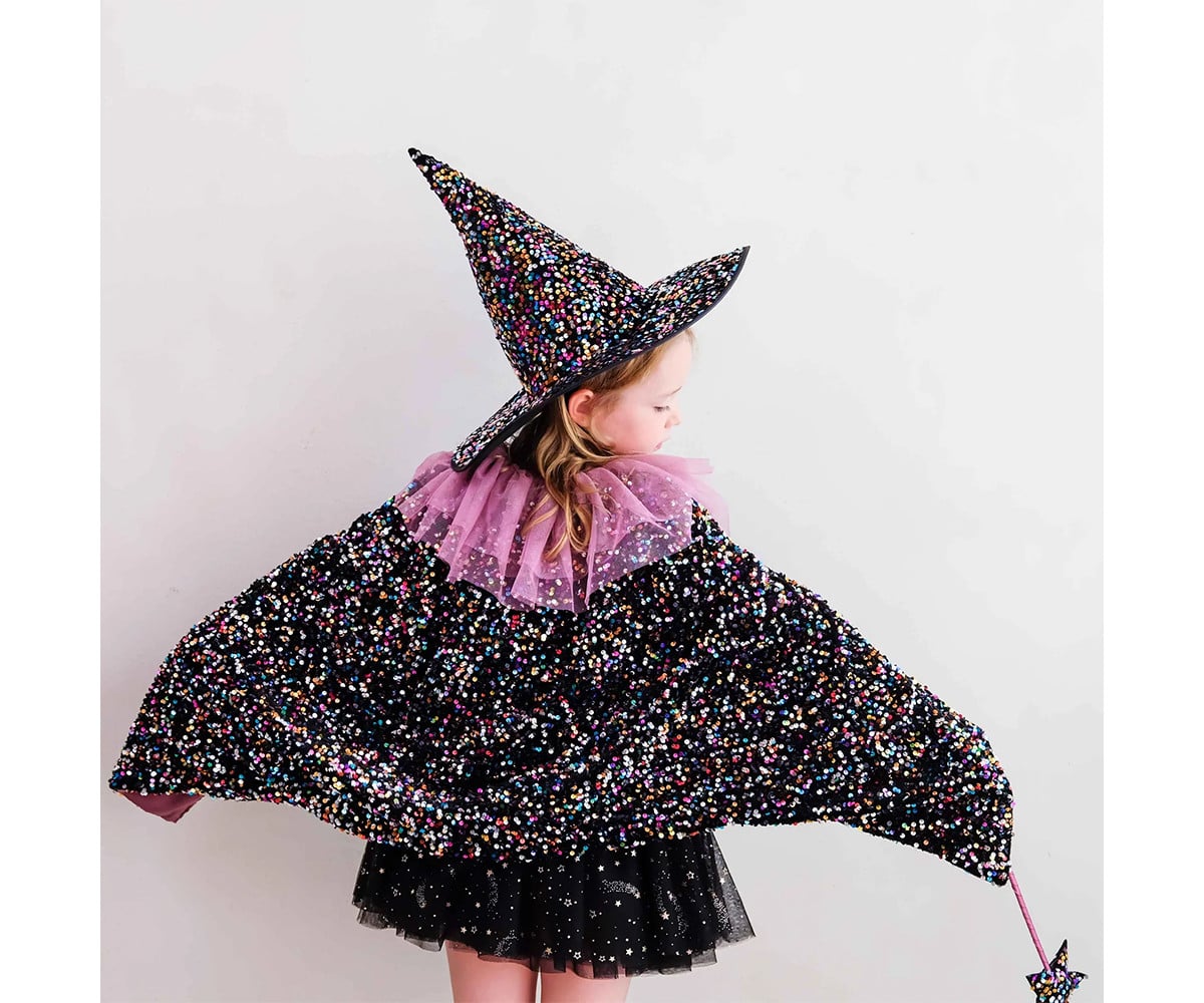 Fato Capa Lantejoulas Ruffle Dazzle