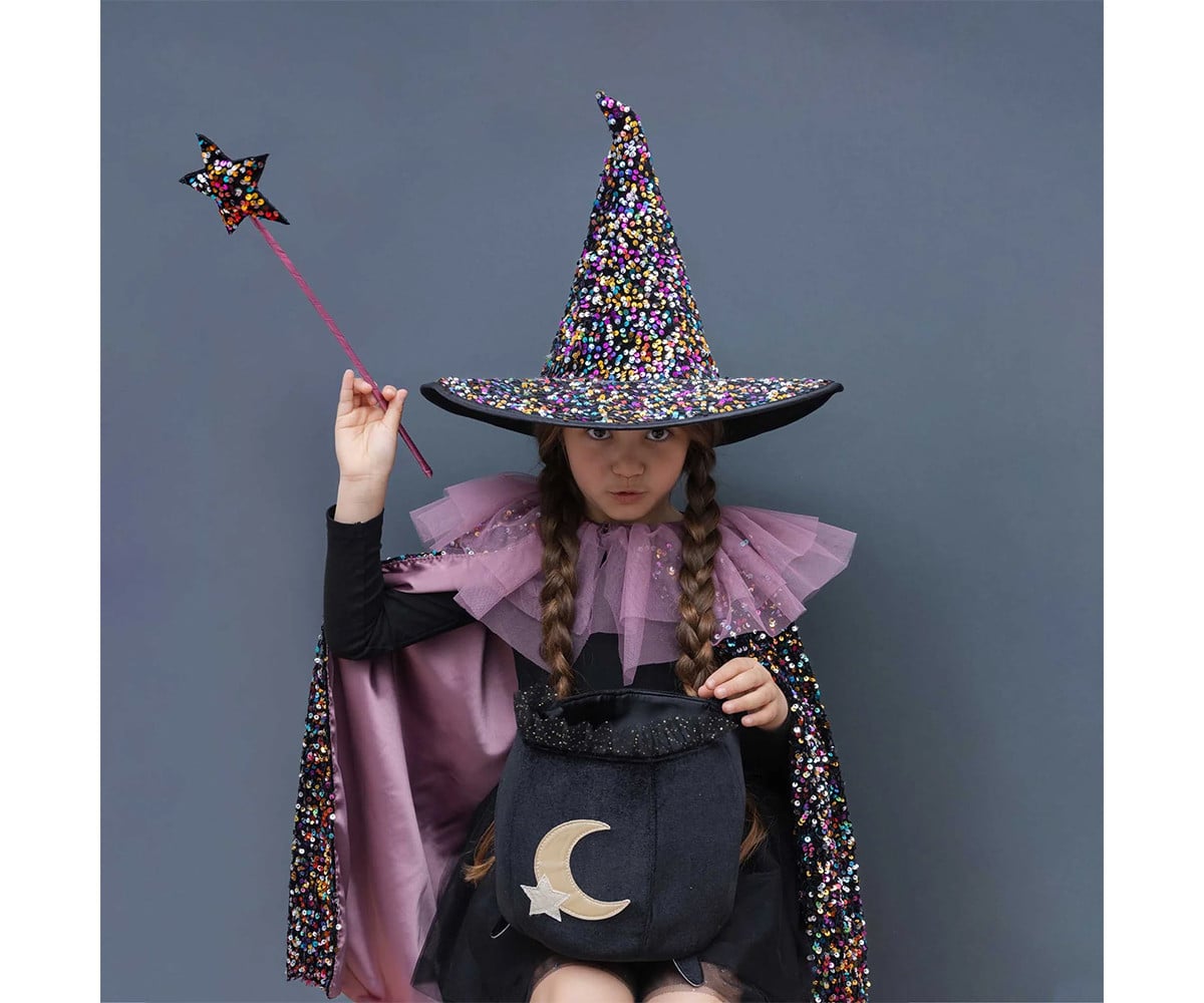 Chapéu Bruxa Dazzle Multi Sequins
