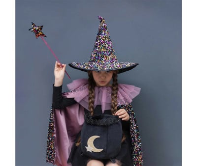 Chapéu Bruxa Dazzle Multi Sequins