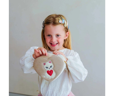 Bolsa Kitty Heart Gold