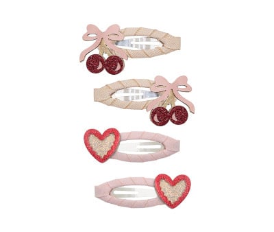 4 Clips de Pelo Fancy Cherries