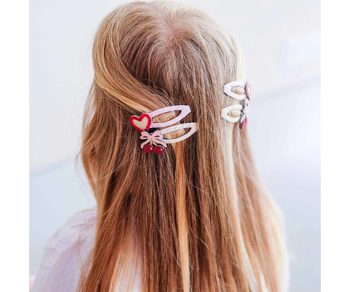 4 clips de cabelo Fancy Cherries