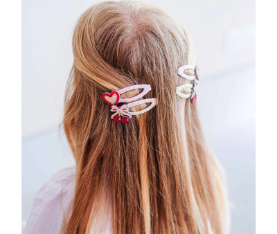 4 clips de cabelo Fancy Cherries
