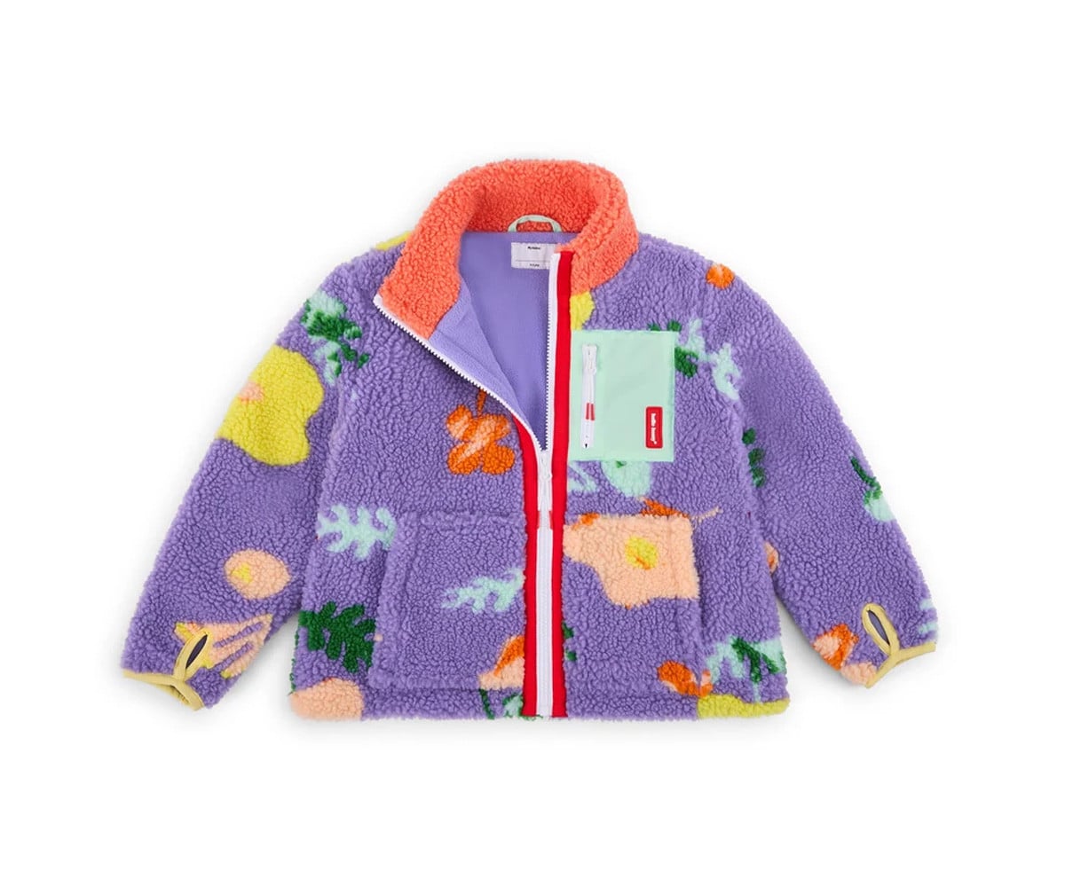 Casaco Polar floral infantil