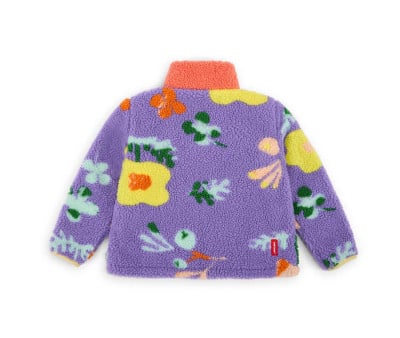 Casaco Polar floral infantil