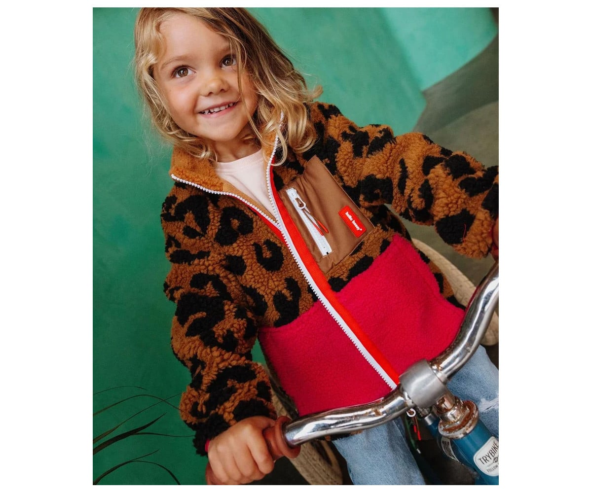 Casaco Polar Infantil Leopard