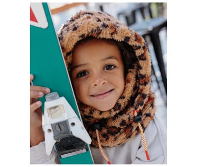 Balaclava infantil Warmy Leopard de 2 a 5 anos