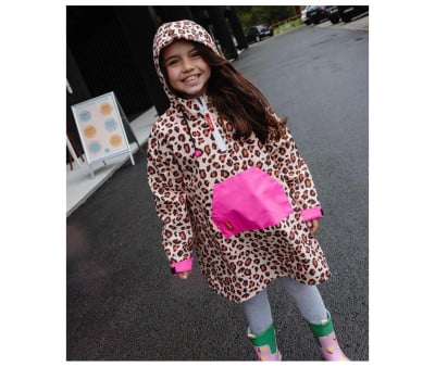 Capa de chuva infantil Leopard