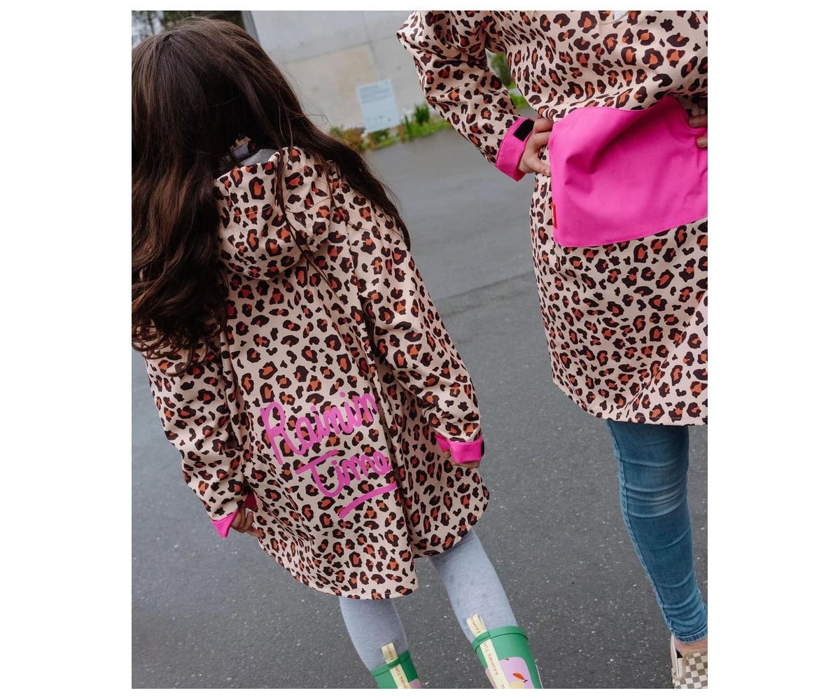 Capa de chuva infantil Leopard
