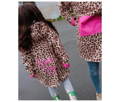 Capa de chuva infantil Leopard