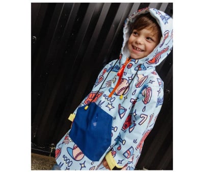 Capa de chuva infantil Baseball