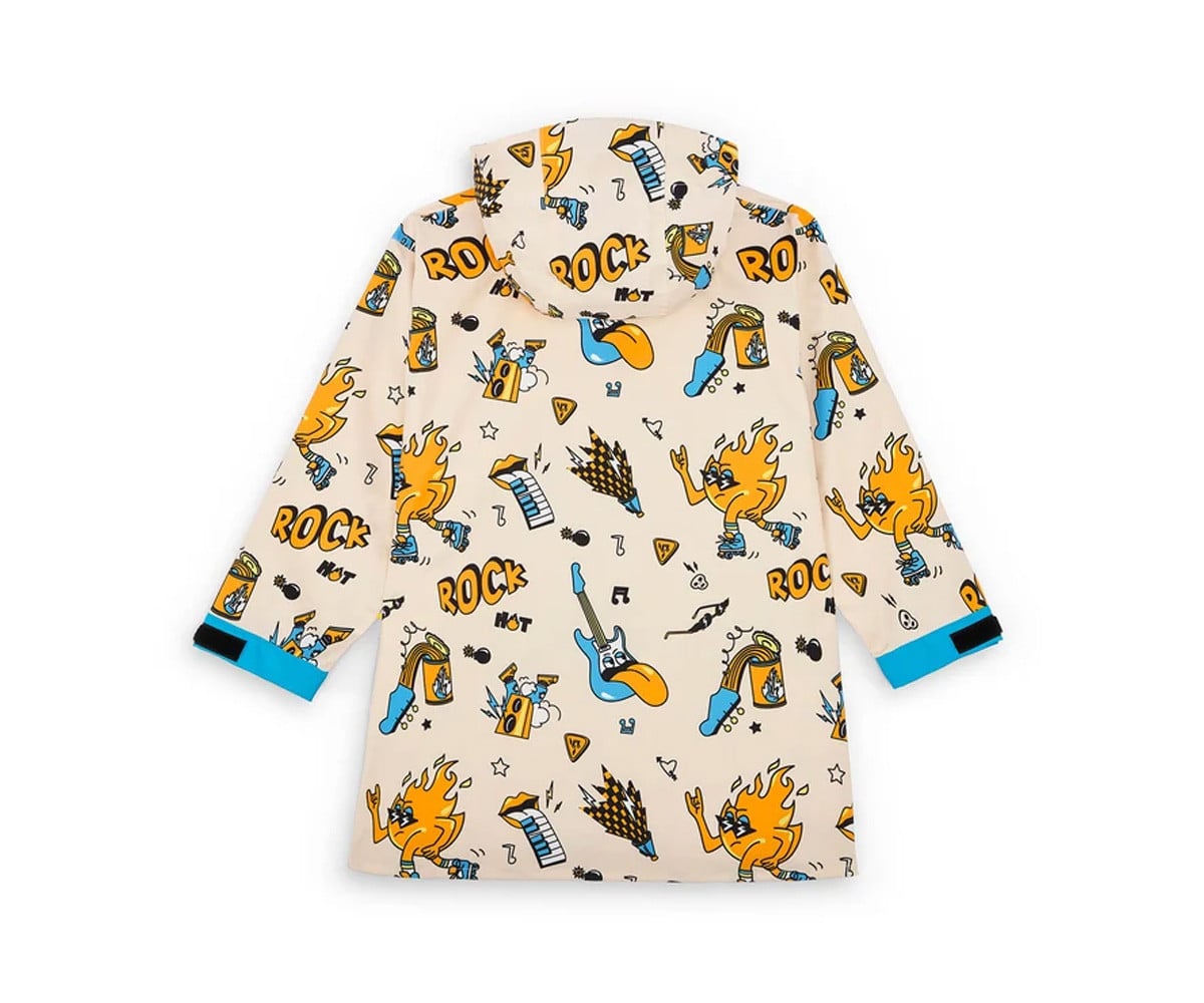 Capa de chuva infantil Rock in Fire