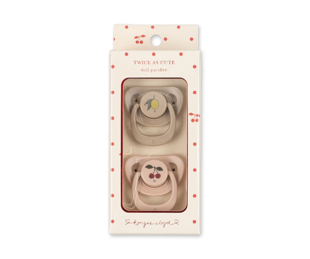 Pacote de 2 chupetas Cherry/Lemon Doll