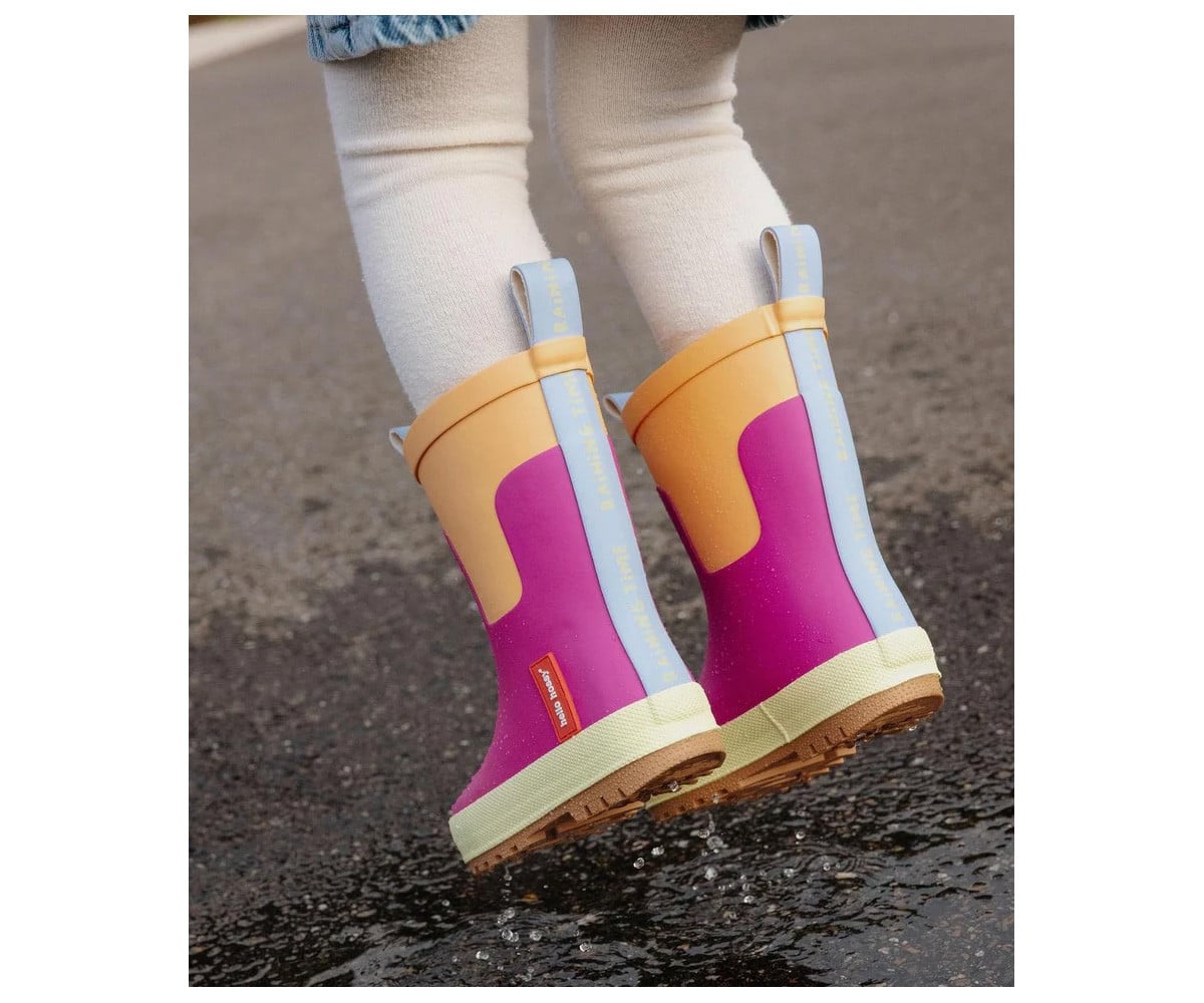 Botas infantis roxas