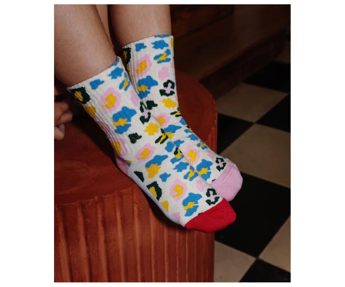 Pacote de 4 pares de meias Leopardo