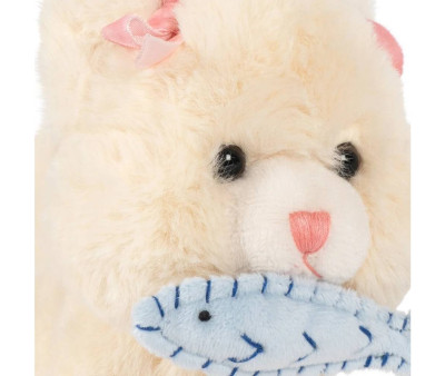 Peluche Gatto Calore Teddy Beige