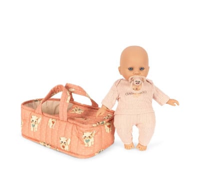 Muñeca Cattie con Portabebés 31 cm Ciao Mia/Rosa