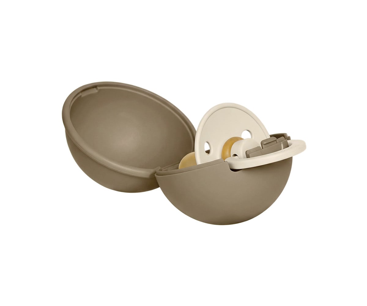 Succhietto BIBS Colour Round Vanilla + Proteggi Ciuccio Mini Dark Oak