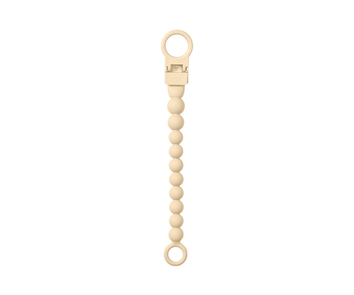 Portaciuccio in Silicone BIBS Beaded Pale Butter