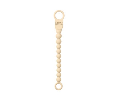 Portaciuccio in Silicone BIBS Beaded Pale Butter