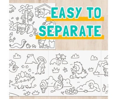 Rotolo Carta Adesiva Poster Dinosaur Adventures