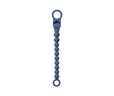 Portaciuccio in Silicone BIBS Beaded Steel Blue