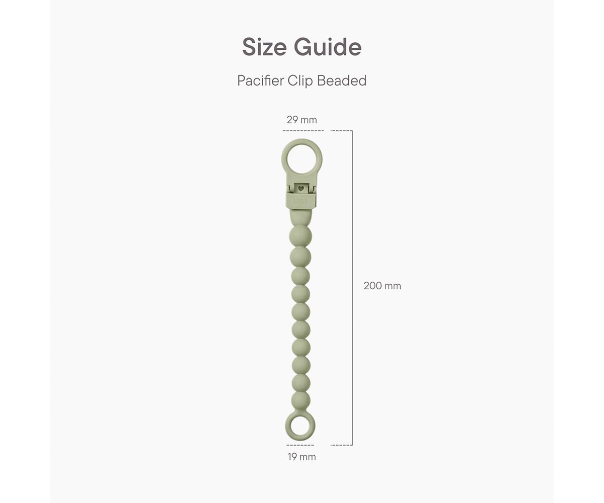 Portaciuccio in Silicone BIBS Beaded Steel Blue