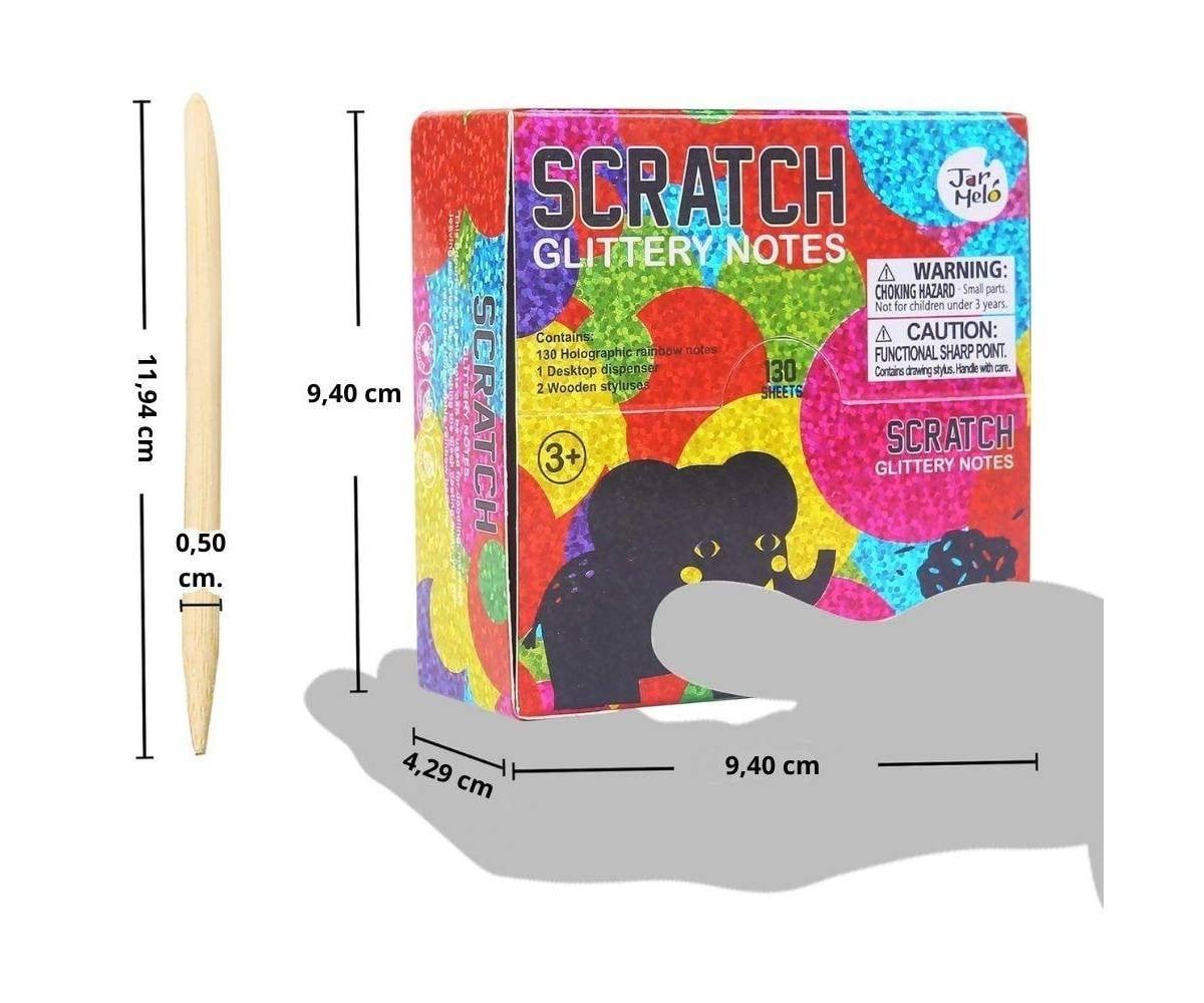 Bloc Notes Scratch Art Rainbow Holographic