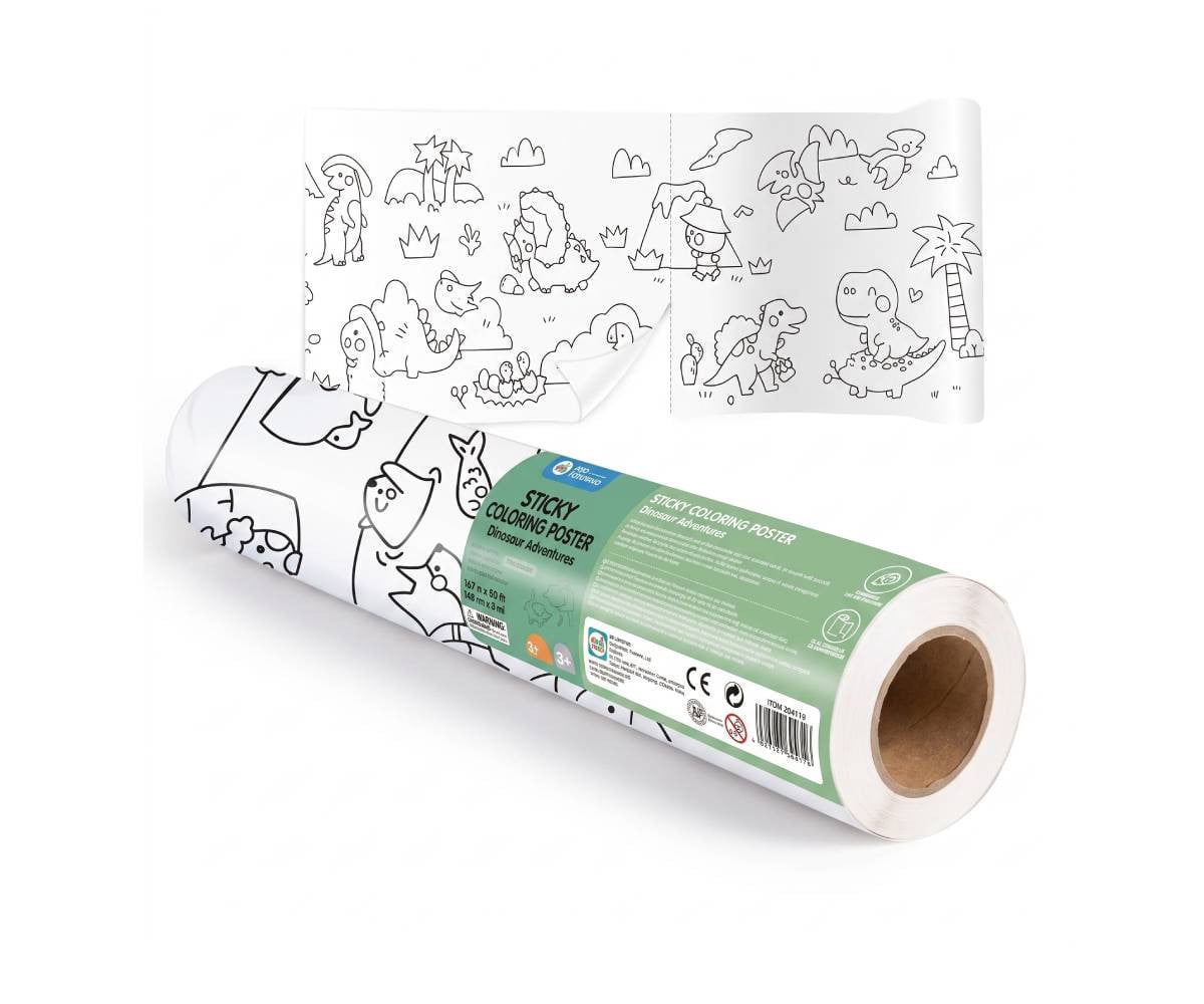 Rotolo Carta Adesiva Poster Dinosaur Adventures